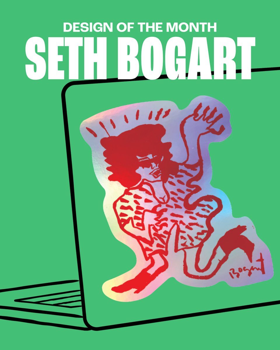 We’re celebrating 30 years of the best merch in the biz with monthly designs by our friends! 

For June, we’re featuring our friend Seth Bogart who has been a customer since the '90s! We’re printing this special Holographic sticker and including it with every order this month.
