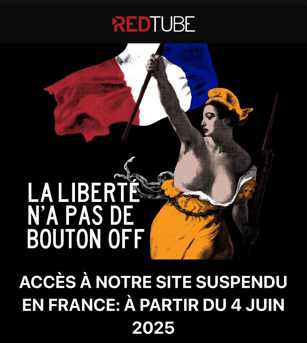 🔞🇫🇷 PornHub, YouPorn et RedTube sont désormais suspendus en France.