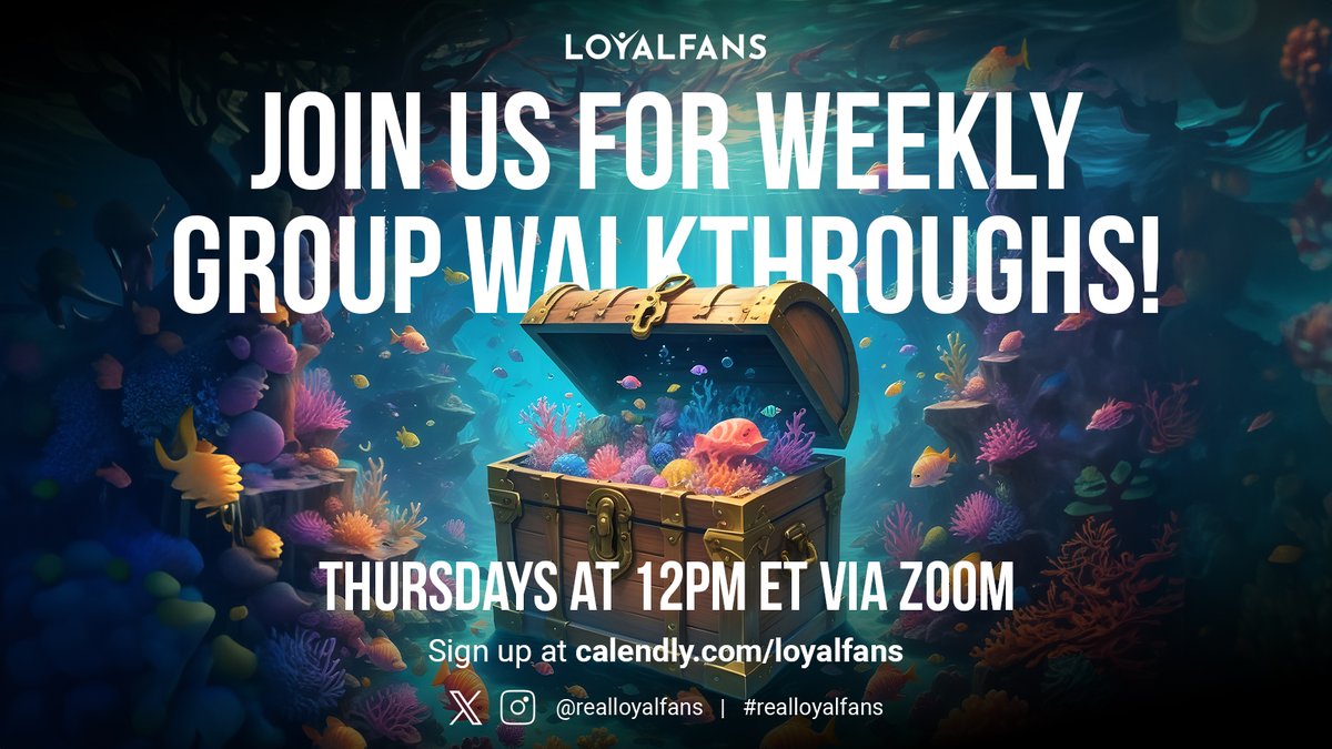 🌟 Creators! This is your chance to learn about #realloyalfans 🌟 

Join us every Thursday -- including TOMORROW -- at noon ET for a walkthrough &amp; site info session 😀 

Register below (or go direct via the link in your timeline) 

See you there ⬇️ 

calendly.com/loyalfans
