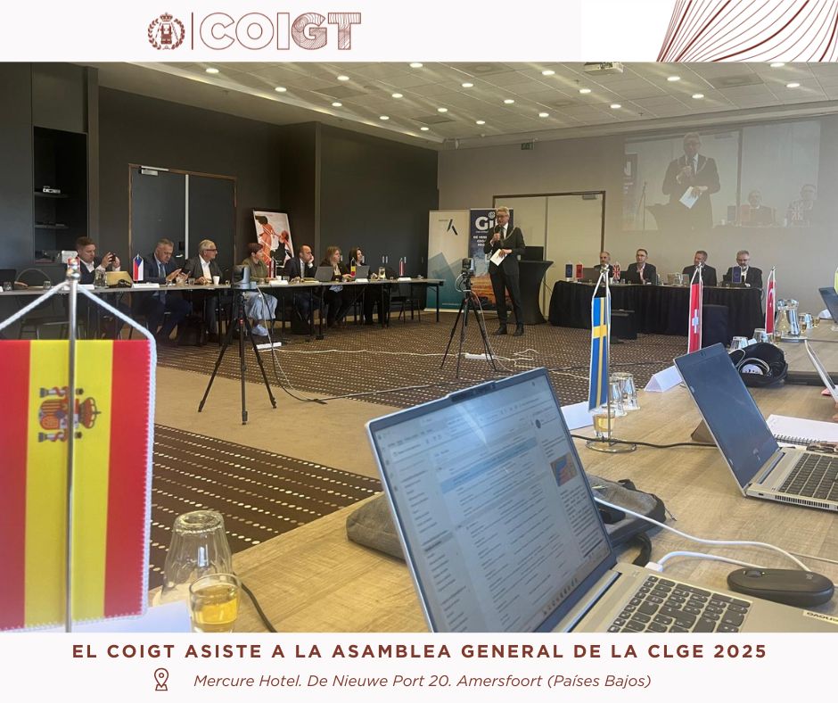 El COIGT acudió a la Asamblea General de la CLGE 2025 celebrada en Amersfoort (Países Bajos) representando a España. coigt.com/noticia/3979
