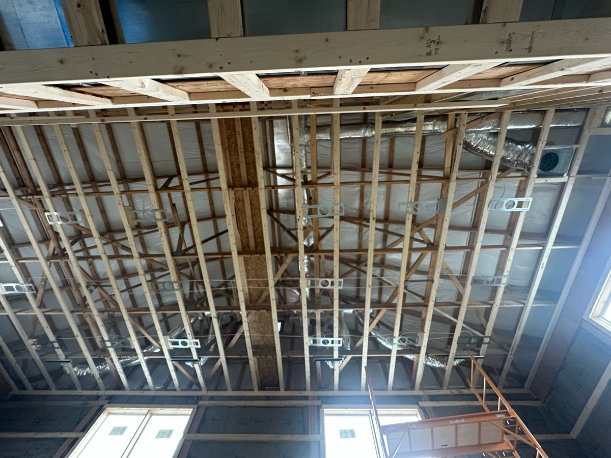 House Building Journey Post #41

I have not been posting on the progress of the house lately because it is going slow and it’s becoming increasingly frustrating when people we trust are not showing up. 

We ended up having to do some electrical work ourselves and also pay another