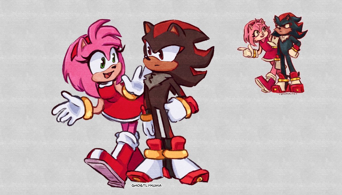 redraw from january... oh my.... theyre besties your honor
#ShadowTheHedgehog #AmyRose #SonicTheHedgehog