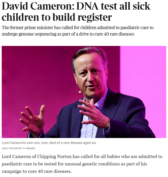 Harrington Discovery Institute (@harringtondi_uh) on Twitter photo Lord <a href="/David_Cameron/">David Cameron</a> calls for genome sequencing for children in pediatric care to accelerate #raredisease diagnosis and treatment. As Chair of the <a href="/OHRareDisease/">Oxford-Harrington Rare Disease Centre</a> Advisory Council, he highlights our mission to cure rare diseases. <a href="/UHhospitals/">University Hospitals</a> <a href="/UniofOxford/">University of Oxford</a> bit.ly/43wU8FG Lord <a href="/David_Cameron/">David Cameron</a> calls for genome sequencing for children in pediatric care to accelerate #raredisease diagnosis and treatment. As Chair of the <a href="/OHRareDisease/">Oxford-Harrington Rare Disease Centre</a> Advisory Council, he highlights our mission to cure rare diseases. <a href="/UHhospitals/">University Hospitals</a> <a href="/UniofOxford/">University of Oxford</a> bit.ly/43wU8FG