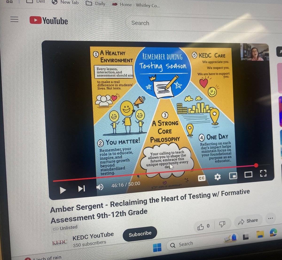 cchaffman71's tweet photo. Great session with Amber Serent - Reclaiming the heart of testing w/Formative Assessment.  Using assessment intentionally to be effective in the classroom! @KyCharge @KEDCGrants https://t.co/kxyDlgBrmv