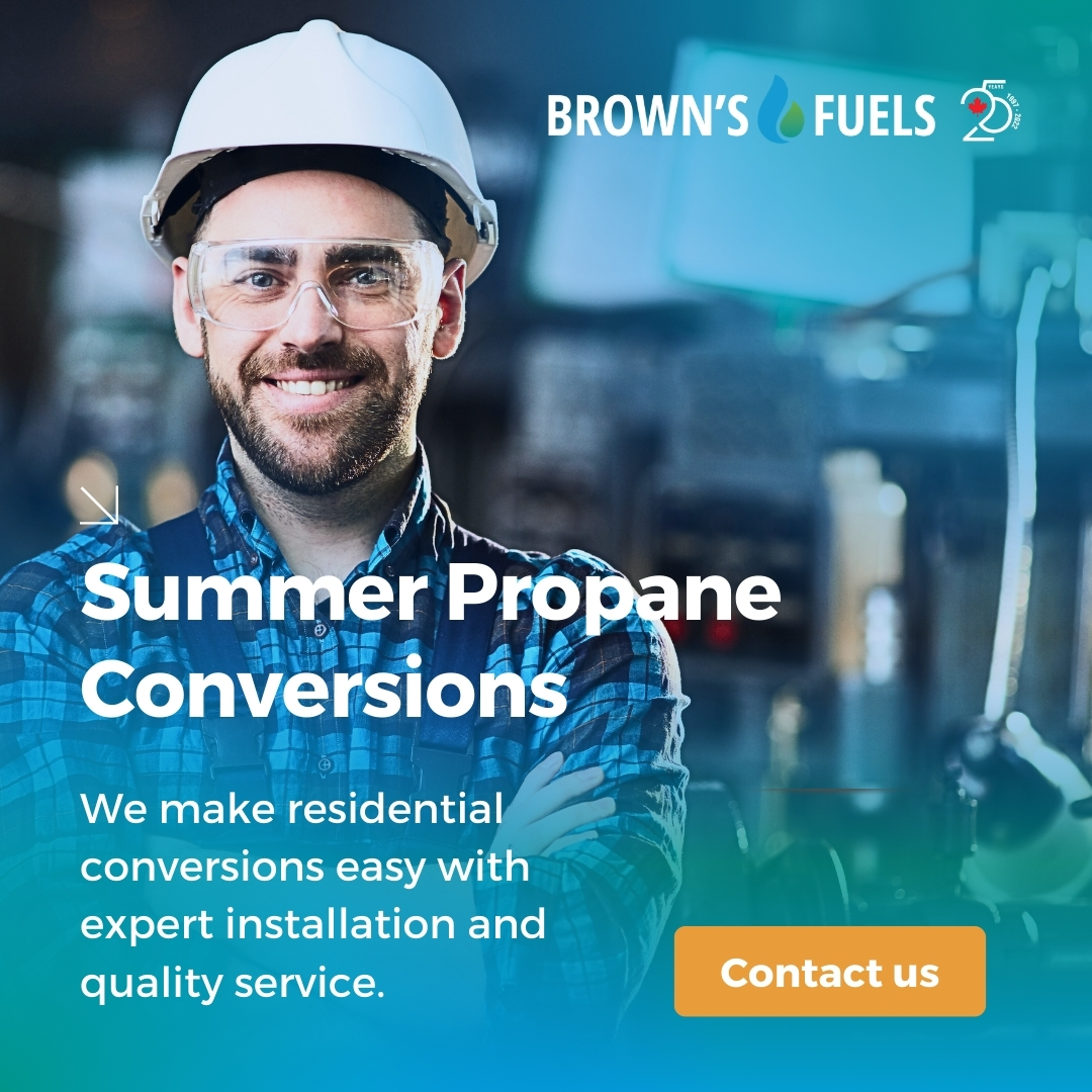 Summer is the perfect time for a propane upgrade.

Thinking of switching your home to propane? Brown’s Fuels makes residential conversions easy with expert installation and quality service.

Enjoy efficient, clean energy all year long. Learn more.

#PropaneConversion #BrownsFuels