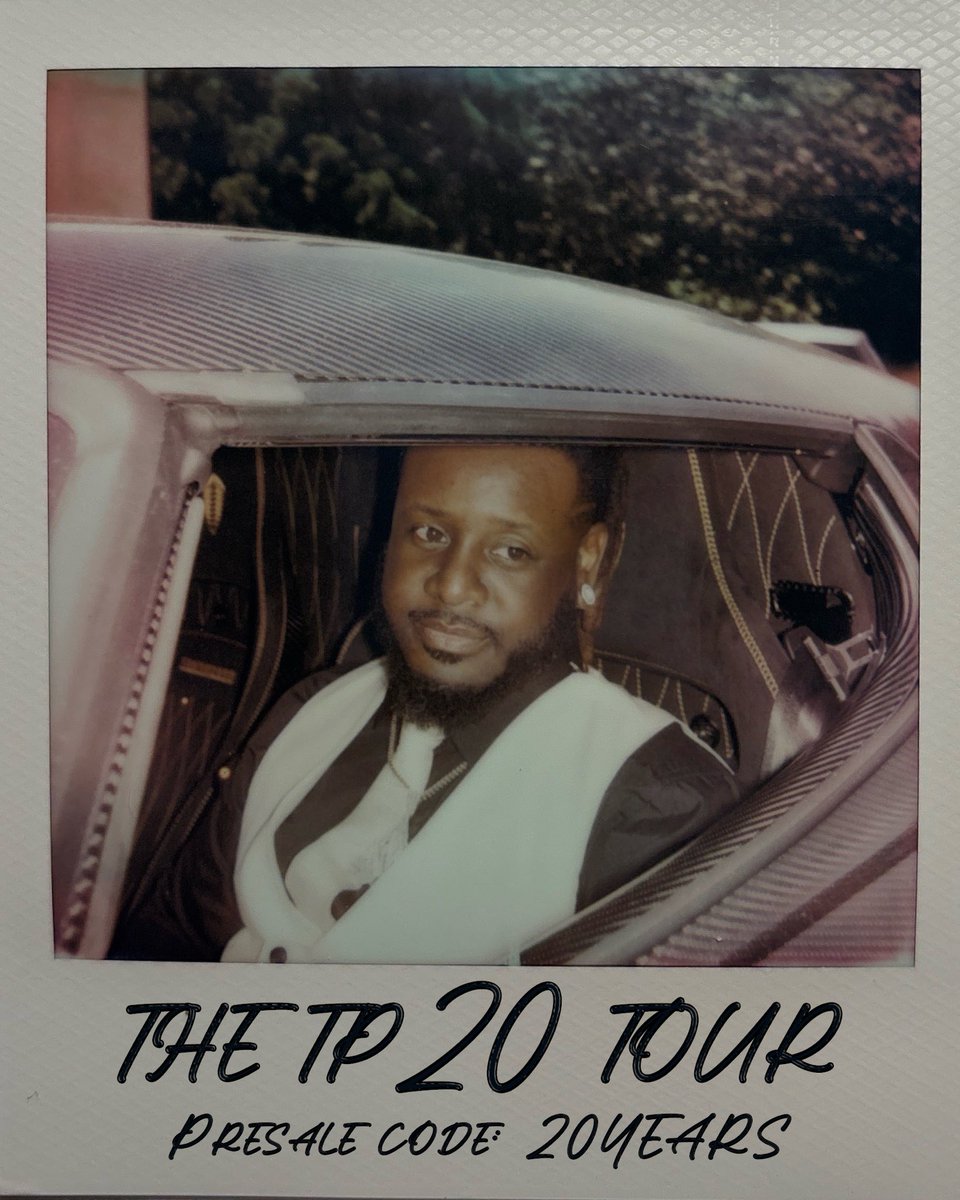 TPAIN's tweet photo. A celebration like this only comes once a generation ⭐️ The TP20 Tour artist presale is now live! Use the code: 20YEARS to grab your tickets before anybody else

Get them here: https://t.co/53TWkUutIO https://t.co/P5djep2Js5