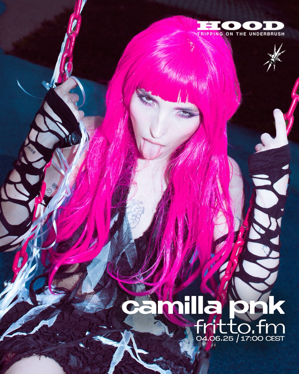 NOW ON AIR on fritto.fm
Hood – Trippin’ on the underbrush
#rcwaves invites #camillapnk

"Camilla PNK throws us headfirst into her sound without asking for permission, delivering a DJ set that blends her own productions, distorted remixes, and noise influences."