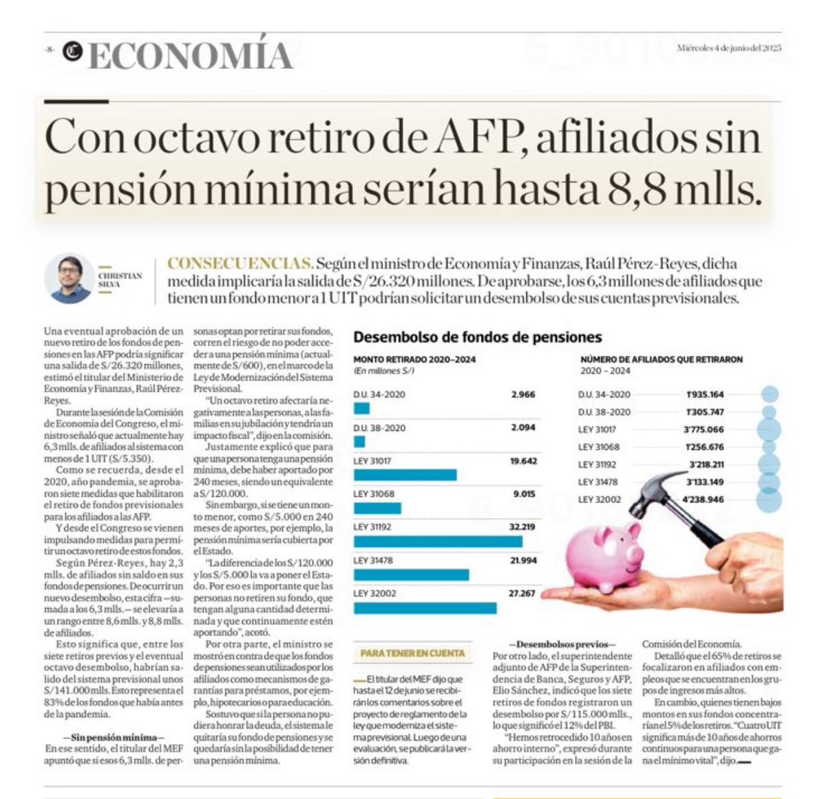 ¿Qué pensión -poca o mucha- se va a lograr si no hay fondos? ¿Quién pagará ese período de inactividad en la vejez? ¿Tus ahorros propios? ¿Te alcanzará? ¿O quizás estás confiando que tus hijos te financien?