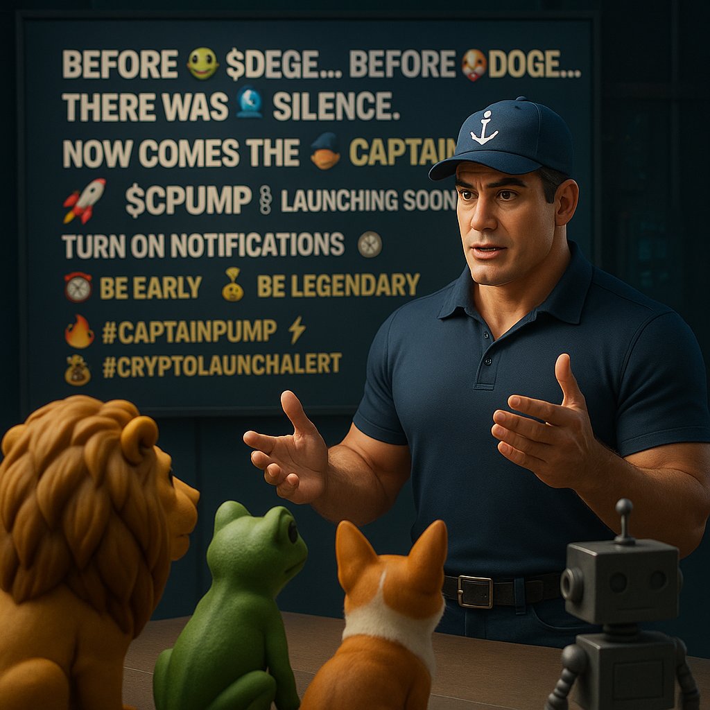 CapPum_official's tweet photo. ๐ฅ Before ๐ธ $PEPE... Before ๐ถ $DOGE...
There was ๐ silence.
โ Now comes the ๐งข Captain.
๐ $CPUMP โ๏ธ launching soon...
๐ Turn on notifications
โฐ Be early
๐ Be legendary
๐ฅ #CaptainPump โก #MemeCoin ๐ธ #CryptoLaunchAlert ๐ https://t.co/yQTKv93dbp