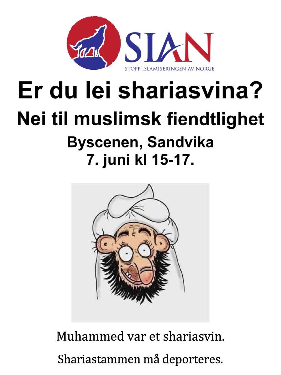 Husk vår politiske markering i Bærum lørdag 7. juni.
