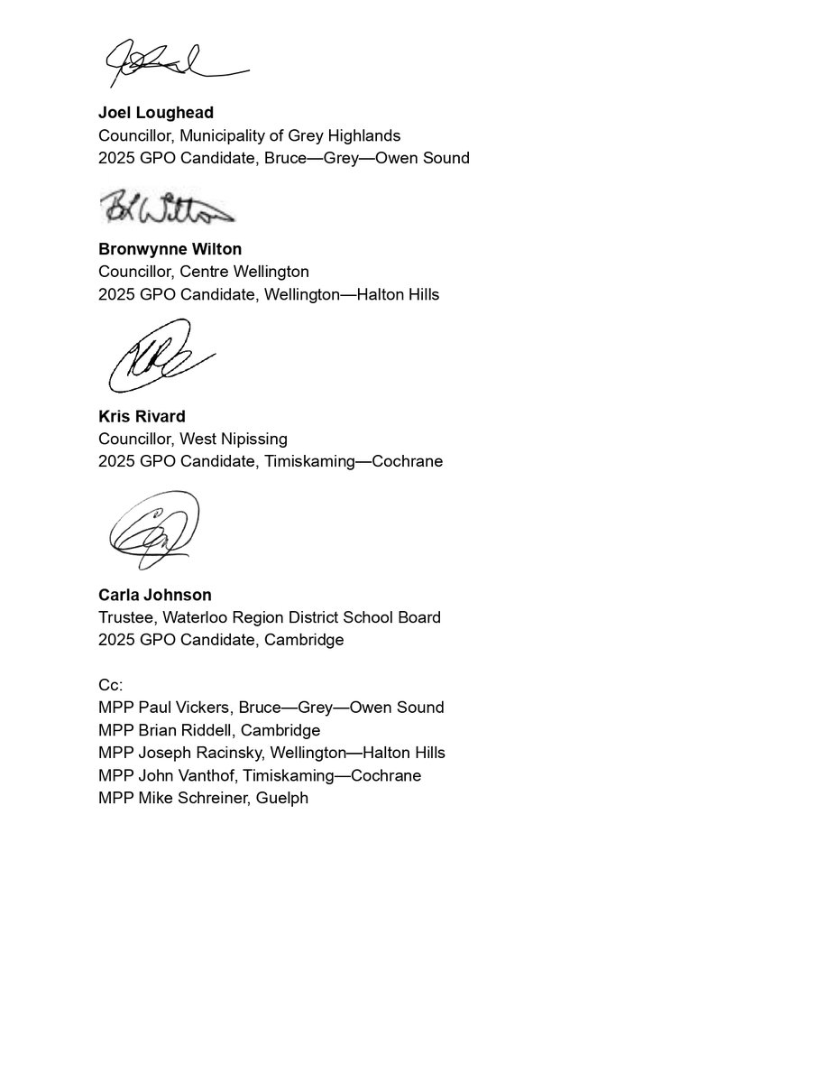 Our 2025 Ontario Greens candidates are fighting to protect their communities from Bill 5.

People from all over Ontario are calling on the Ford government to kill Bill 5. The Ford government is going to have to listen.