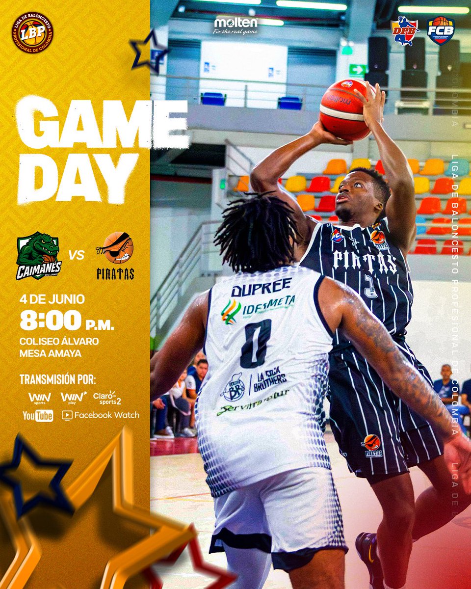 GAME DAY 📺

Caimanes 🐊 VS Piratas 🏴‍☠️ 

#BaloncestoDeColombia🇨🇴