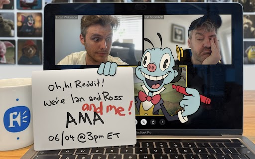 Framestore's tweet photo. Join us today, Wednesday 4 June, at 15:00 ET for an AMA with Creative Director and Character Designer, Ian Spendloff and VFX Supervisor Ross Wilkinson, to take a look behind the scenes at #DoctorWho's Mr Ring-A-Ding. 

https://t.co/DMChsx0tC8 https://t.co/ZdKKdLN6Xv