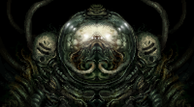 modredcastleton's tweet image. Side quests in Hibernaculum 🩸 #Hibernaculum #RocketshipDown #Pixelart