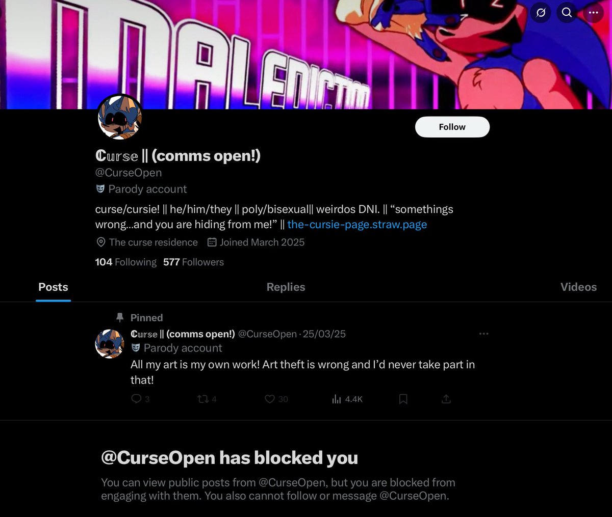 ๐ป๐ผโ๐ธ๐ (@rottinggodpcx) on Twitter photo //Ok so uh <a href="/CurseOpen/">โ๐ฆ๐ฃ๐ค๐ || (comms open!)</a> just got fucking hacked, idk when it happened but he did infact get hacked which is unfortunate. //Ok so uh <a href="/CurseOpen/">โ๐ฆ๐ฃ๐ค๐ || (comms open!)</a> just got fucking hacked, idk when it happened but he did infact get hacked which is unfortunate.