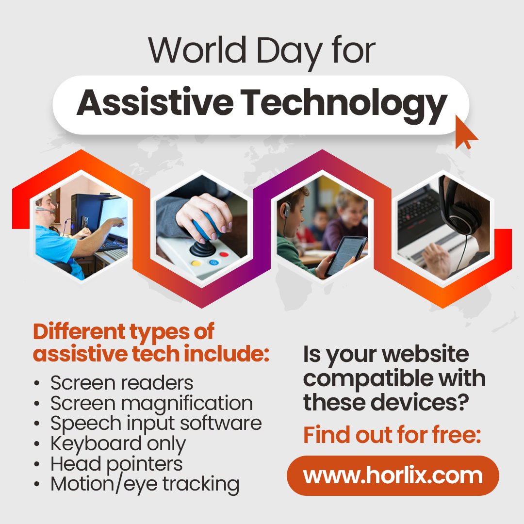 There's a wide range of assistive tech to help disabled people to access the web. However, only 3% of sites are accessible, preventing these tools from interacting with a platform. Take a free test to see if they can be used with your site: zurl.co/svi11

#WorldATDay