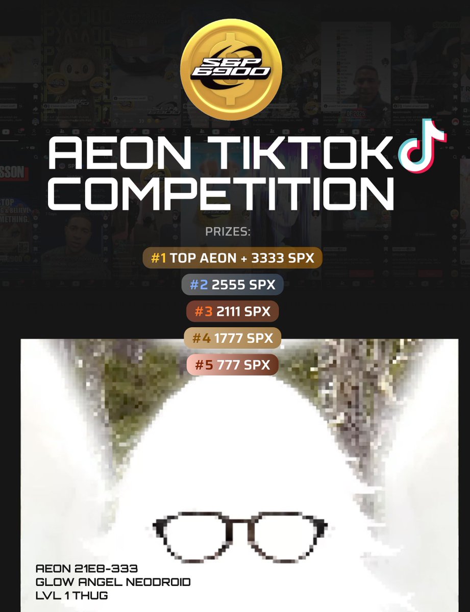 WINNERS OF THE #SPX6900 TIKTOK COMPETITION:

1. <a href="/ethetician/">Eth💹🧲</a>
2. twanny2c
3. <a href="/fugohyojun/">千ㄩᎶㄖ 💹🧲</a>
4. <a href="/AEON2092/">IFTY</a>
5. <a href="/CountryBitcoin/">Southern Fried Chad 💹🧲</a>

The NEXT #SPX6900 COMPETITION will be announced TOMORROW 💹🧲