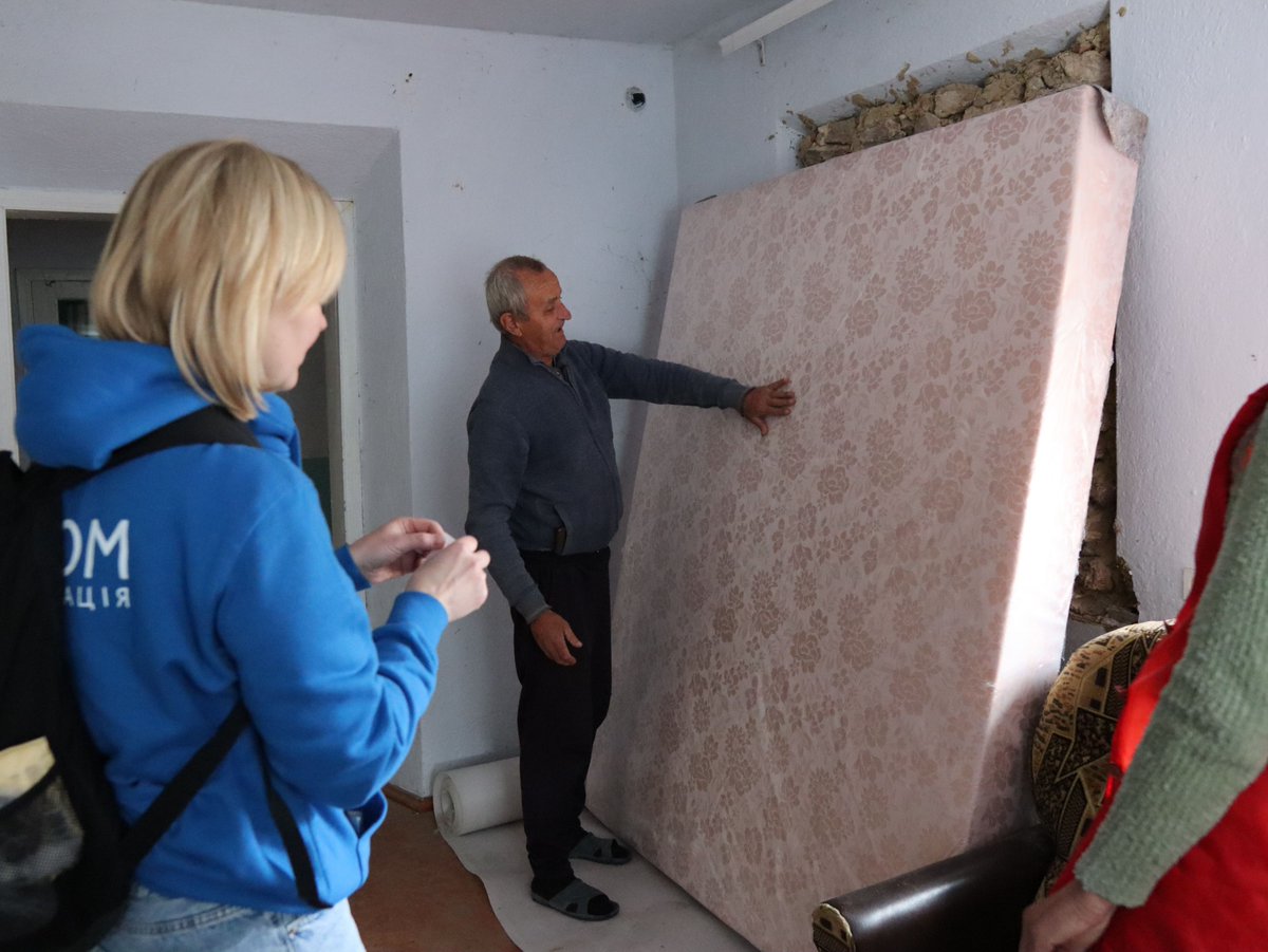 IOM Ukraine (@iomukraine) on Twitter photo “It's hard to start all over at this age — we're not as healthy now. We still hope to return, even though only 30 of the 900 houses remain,” says Viktor, displaced from Kherson. With funds from <a href="/NorwayMFA/">Norway MFA</a>, IOM provided his family with a bed, set of tools & chickens for breeding. “It's hard to start all over at this age — we're not as healthy now. We still hope to return, even though only 30 of the 900 houses remain,” says Viktor, displaced from Kherson. With funds from <a href="/NorwayMFA/">Norway MFA</a>, IOM provided his family with a bed, set of tools & chickens for breeding.