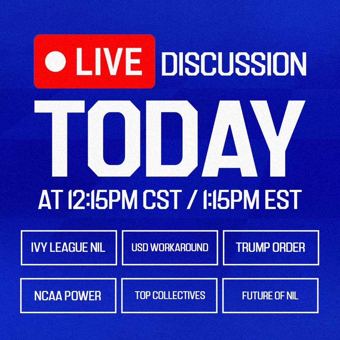 Fanstake (@fanstakehq) on Twitter photo WE'RE TALKING ALL THINGS NIL AND RECRUITING 🚨
Join <a href="/aphillips71/">Andrew Phillips</a>, <a href="/JTERogan/">J.T. Rogan</a>, and others TODAY at 12:15pm CST if you're:
→ Curious where NIL is actually headed
→ Wondering who’s really winning in this new era
→ Ready for an unfiltered convo on how schools and collectives can WE'RE TALKING ALL THINGS NIL AND RECRUITING 🚨
Join <a href="/aphillips71/">Andrew Phillips</a>, <a href="/JTERogan/">J.T. Rogan</a>, and others TODAY at 12:15pm CST if you're:
→ Curious where NIL is actually headed
→ Wondering who’s really winning in this new era
→ Ready for an unfiltered convo on how schools and collectives can