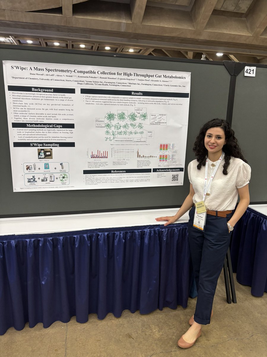 🔬 Just presented at ASMS 2025! Our poster on S’Wipe: A Mass Spectrometry-Compatible Collection for High-Throughput Gut Metabolomics (#421) showcased how S’Wipe revolutionizes gut health monitoring. 🏡
Huge thanks to Dana Moradi and the team for sharing this groundbreaking work!