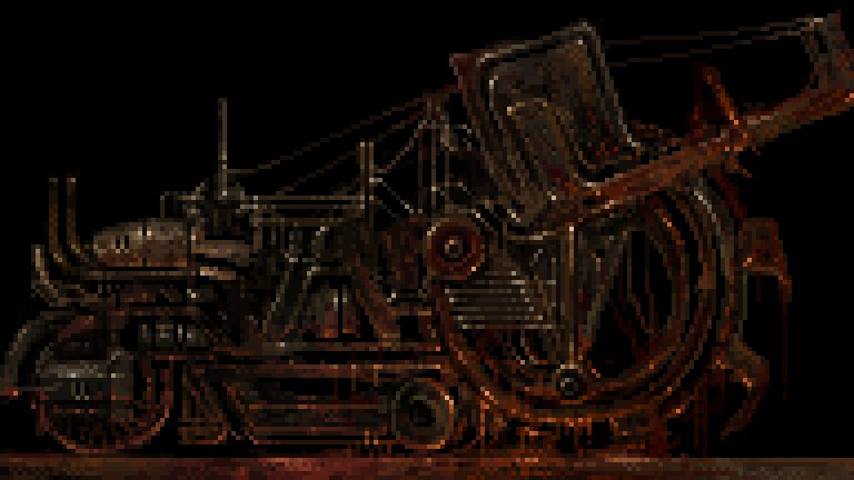 modredcastleton's tweet image. Side quests in Hibernaculum 🩸 #Hibernaculum #RocketshipDown #Pixelart