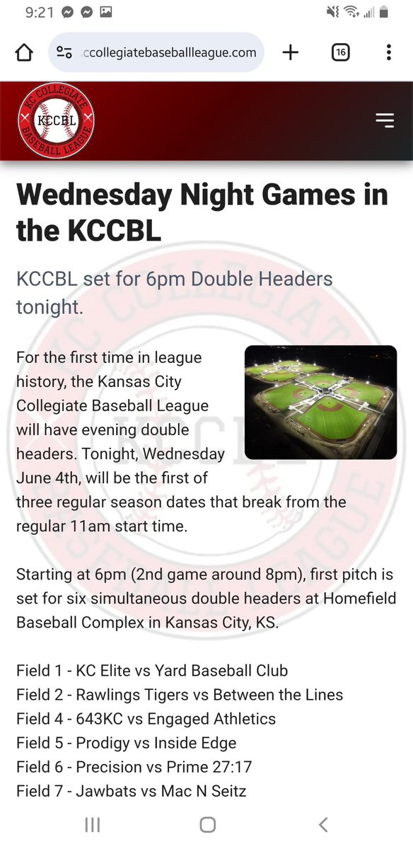 KC Collegiate Baseball League (@kccbl1) on Twitter photo Come out tonight and see the college teams in action at Homefield! Free admission! <a href="/PrepBaseballKC/">Prep Baseball Kansas City</a> Come out tonight and see the college teams in action at Homefield! Free admission! <a href="/PrepBaseballKC/">Prep Baseball Kansas City</a>