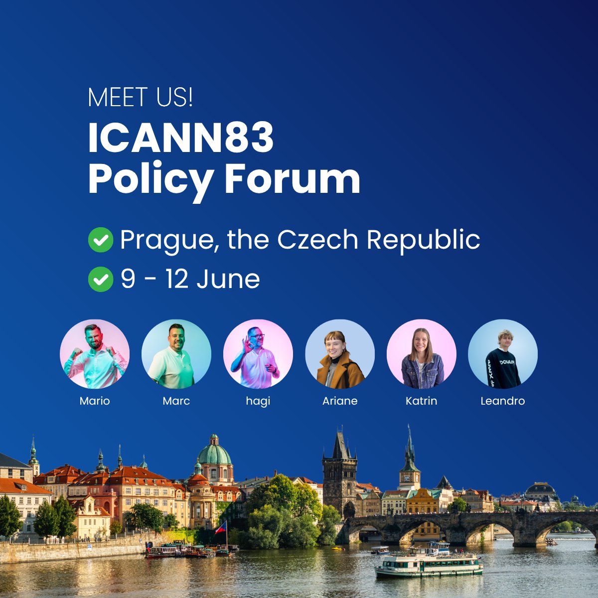The INWX Team is heading to Prague for ICANN83! 🇨🇿
The event focuses on current policy development work, outreach, and of course daily opportunities to network with the domain community.
Are you there too? Reach out to us, we can’t wait to meet you! 🤝🌍