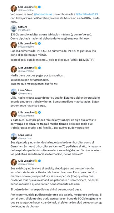 dosinaga2's tweet photo. No puede ser esto, ella cobra 5 palos al mes por hacer nada y critica a un médico que está 60hs a la semana rompiendose el alma y salvando vidas, saquenle twitter a todos estos impresentables hasta que se arregle esto https://t.co/6OrJsRTcfs