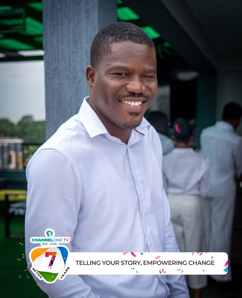 Channel1TVGHA's tweet photo. The smiles are wider than ever today and can you blame us? We’re 7! 🥳
#ChannelOneTurns7 #7YearsStrong
#OneWithYou
#TellingYourStory #EmpoweringChange
#WeAre7Years https://t.co/J09033GYlS