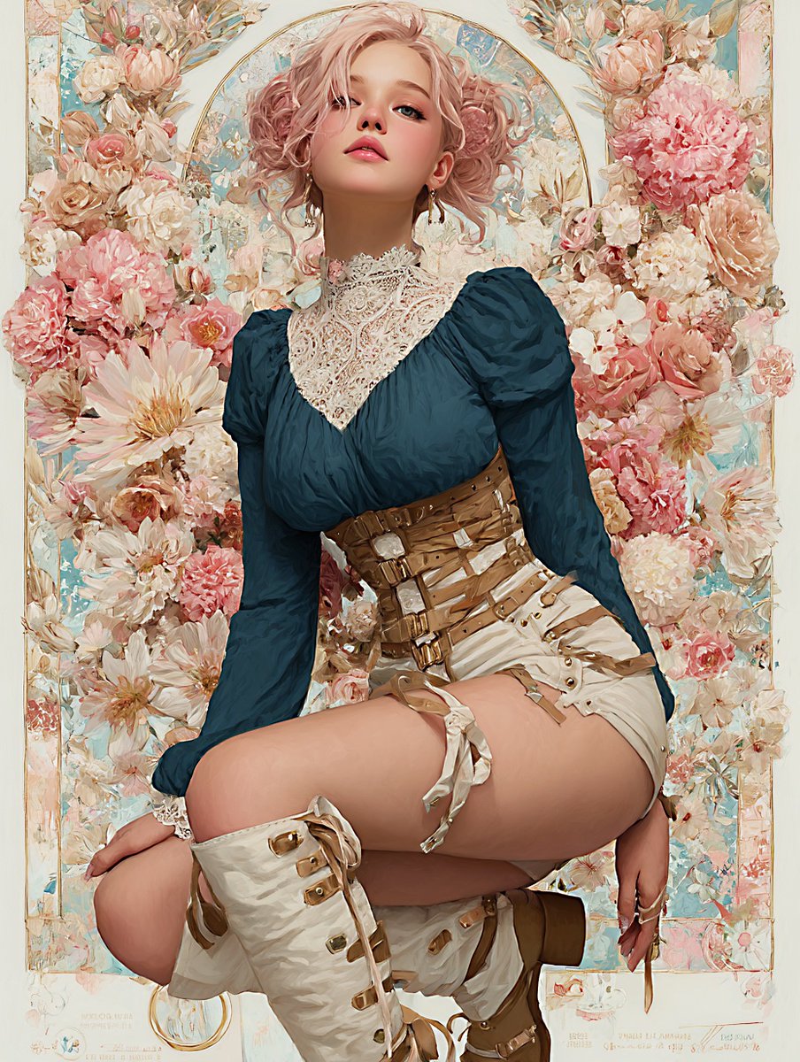 Surrounded by flowers