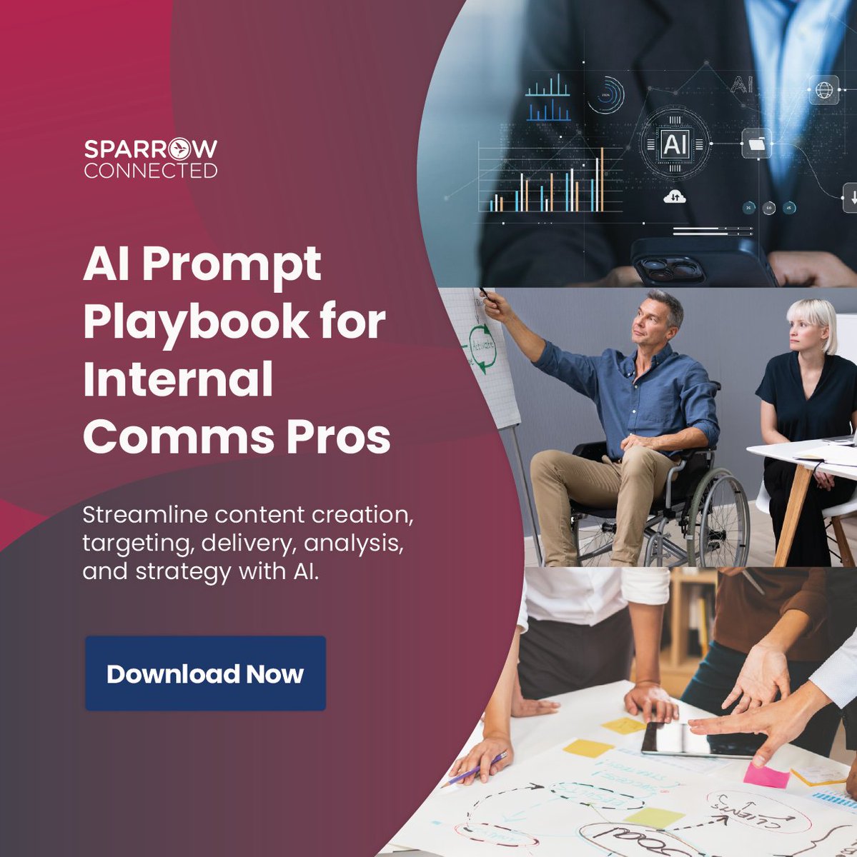 Struggling to keep up with internal messaging? 

Download the free AI Prompt Playbook for Internal Comms Pros to create better content, faster. Personalize, publish, and analyze smarter with AI.

sparrowconnected.com/downloads/ai-p… 

#InternalComms #AIinComms #CommsStrategy #FutureOfWork