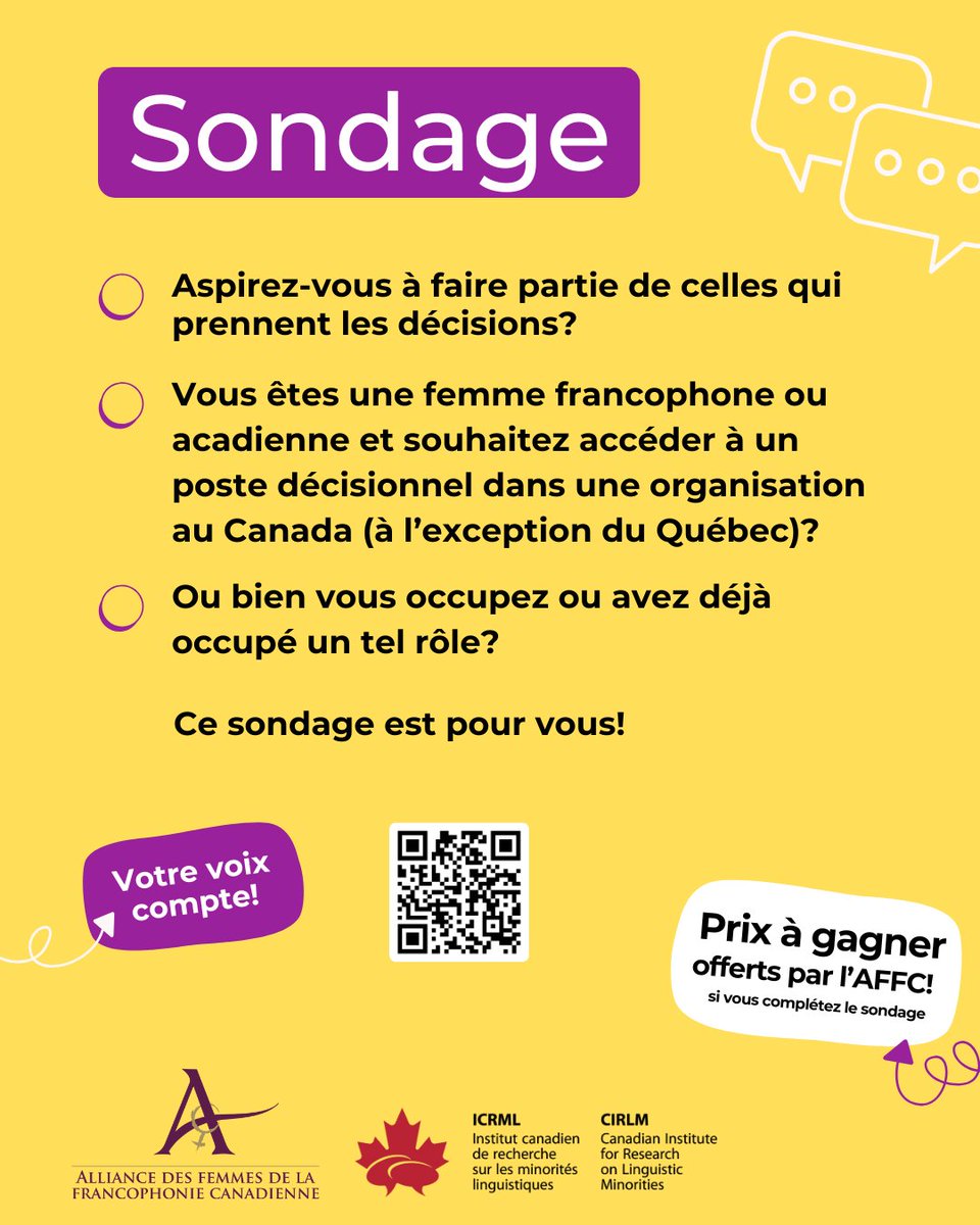 Dernière journée pour répondre au sondage!

3 cartes cadeaux de 25 $ seront tirées parmi les personnes qui auront complété le sondage
interceptum.com/si/fr/9330252