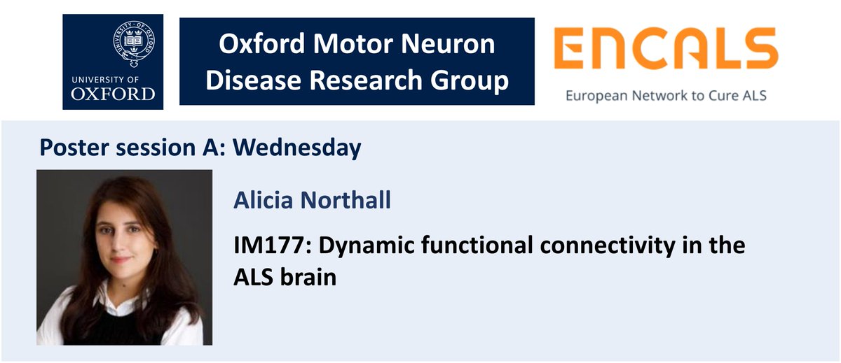 MNDOxford's tweet image. And one more poster at #ENCALS2025 - make sure to check out Alicia's poster later today!