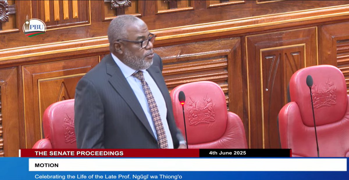 Tunapozungumzia Profesa Ngũgĩ wa Thiong’o, ni hivi majuzi tu ambapo wasichana walizuiwa kuonesha mchezo wao katika maonyesho ya sanaa ya kitaifa. Ilikuwa aibu kama taifa kwamba tuliwazuia wasichana wale. Ni lazima tujitazame upya kama taifa la Kenya.

Marehemu Ngũgĩ aliaga dunia