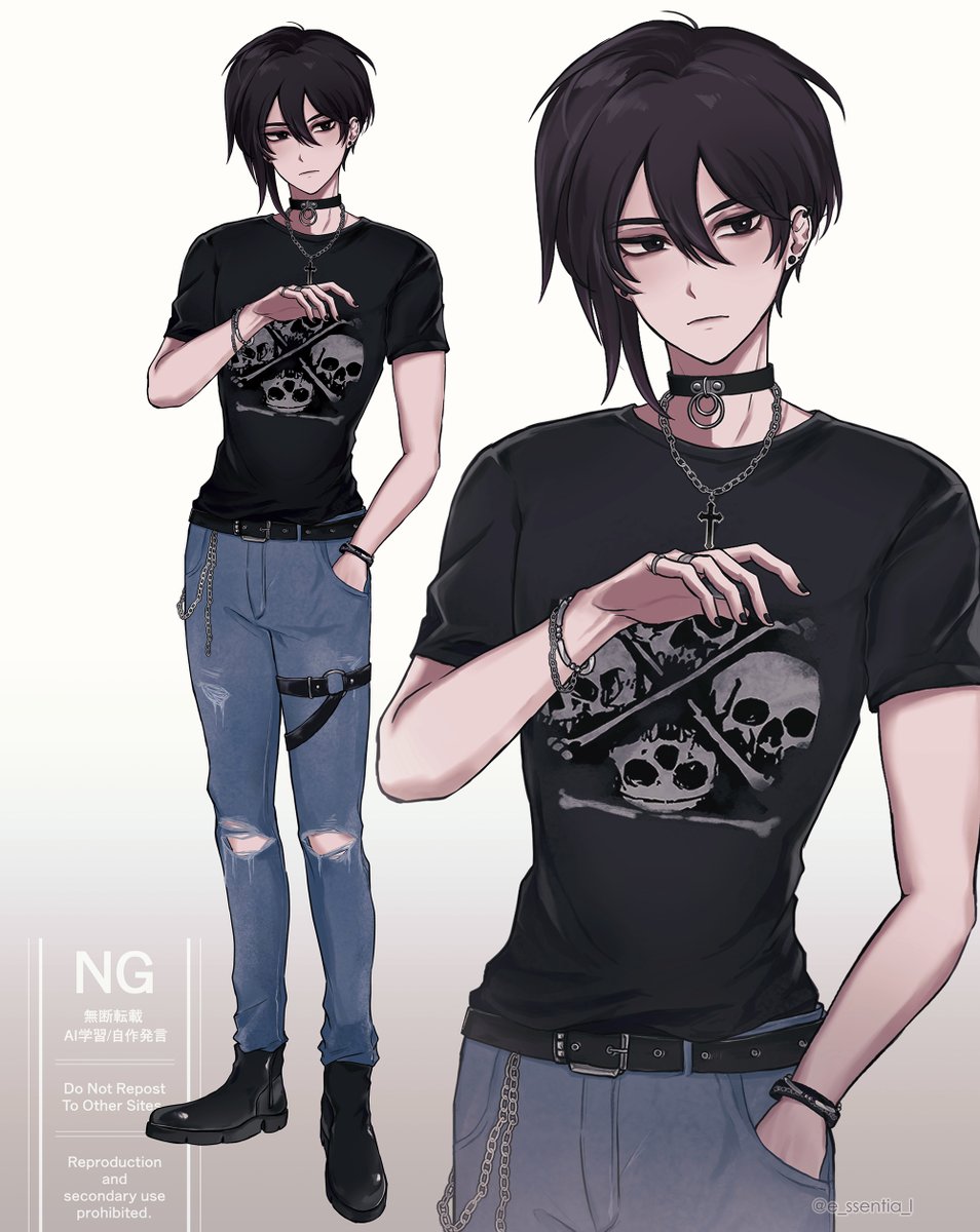 #StardewValley 
Sebastian's style