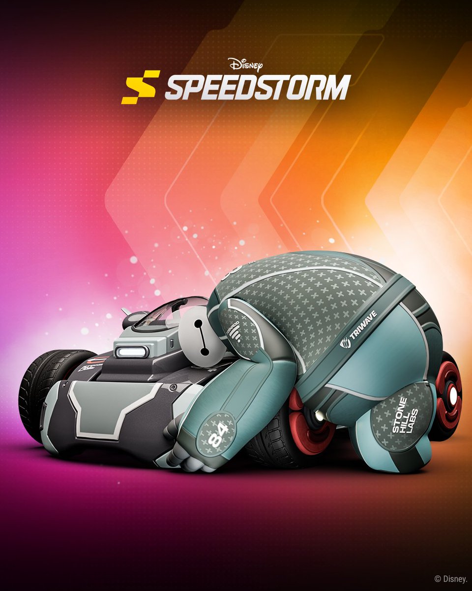 Racer Baymax is ready for a heartwarming victory in this concept art!