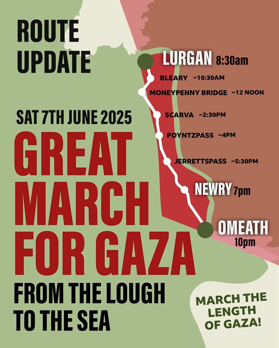 GaelsAgainstGen's tweet image. Gaels against Genocide will be joining the Great March for Gaza this Saturday. You can take part for as little or as long as you want.
#GazaGenocide
#SaoirseDonPhalaistín 🇵🇸