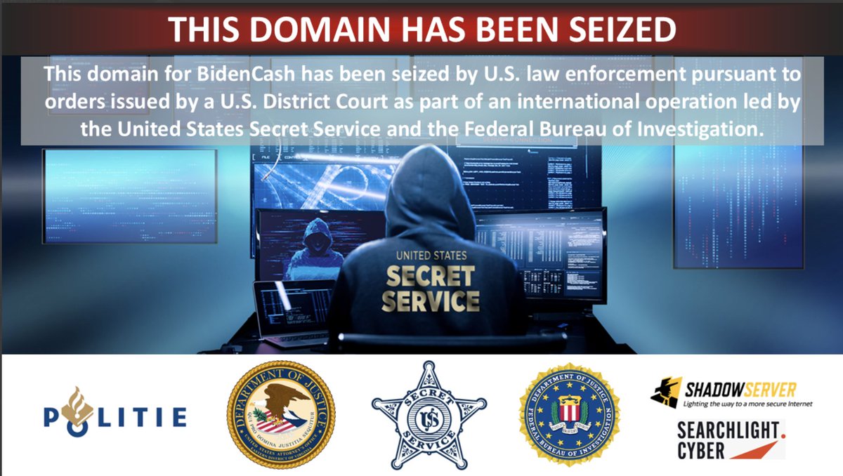 FBI (@fbi) on Twitter photo Today, the FBI, along with partners at <a href="/TheJusticeDept/">U.S. Department of Justice</a> and <a href="/SecretService/">U.S. Secret Service</a>, announced the seizure of cryptocurrency and ~145 domains associated with the BidenCash criminal marketplace, which generated millions in revenue by trafficking in stolen data justice.gov/usao-edva/pr/u… Today, the FBI, along with partners at <a href="/TheJusticeDept/">U.S. Department of Justice</a> and <a href="/SecretService/">U.S. Secret Service</a>, announced the seizure of cryptocurrency and ~145 domains associated with the BidenCash criminal marketplace, which generated millions in revenue by trafficking in stolen data justice.gov/usao-edva/pr/u…