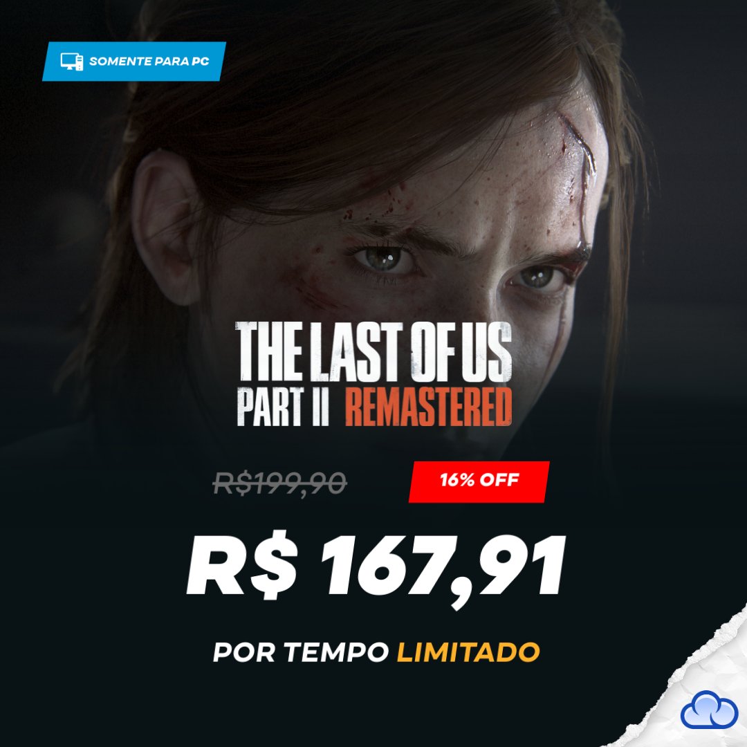Enquanto a nova temporada não vem, viva a história no modo JOGO! 🔥

🧟 Garanta seu THE LAST OF US PART II REMASTERED com 16% OFF!

Pra quem já jogou: me conta aí a parte que você achou mais DIFÍCIL do game! Mas sem dar spoiler! 

EU QUERO:

Por tempo LIMITADO.
