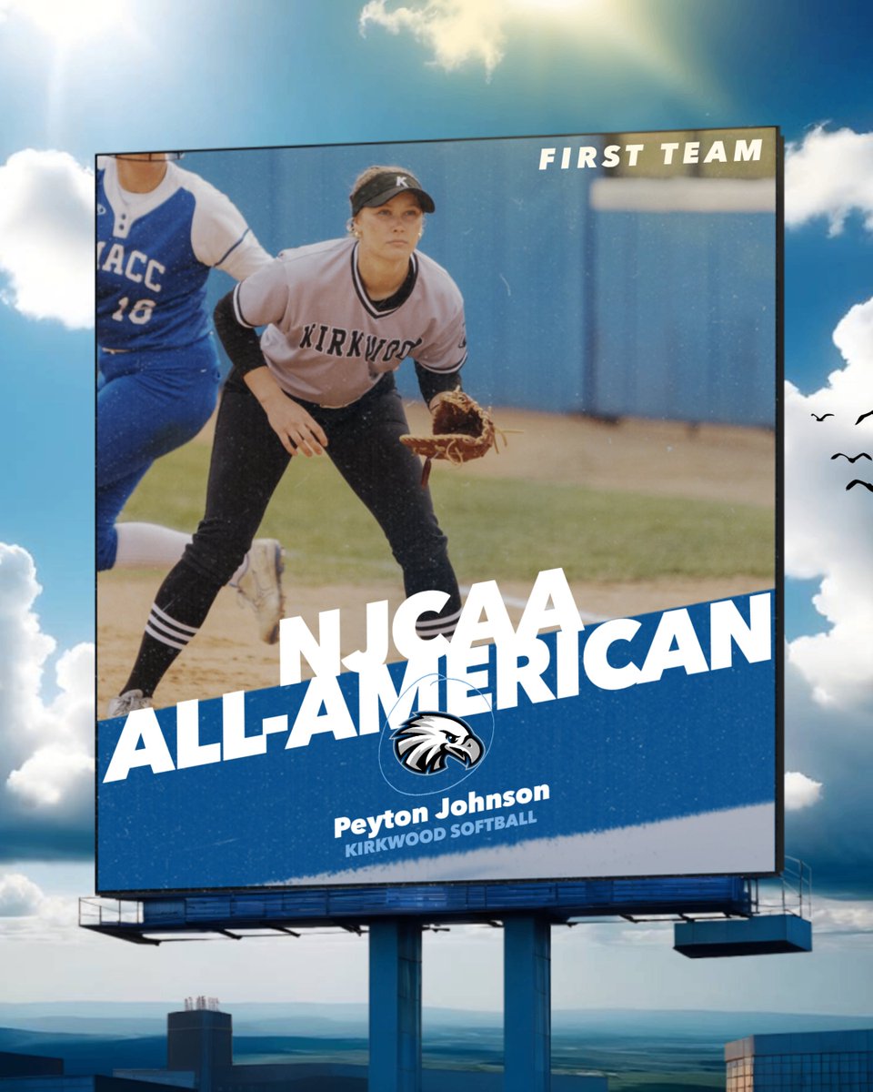 ＡＬＬ－ＡＭＥＲＩＣＡＮ

Congrats to Kirkwood Softball sophomore, 𝗣𝗲𝘆𝘁𝗼𝗻 𝗝𝗼𝗵𝗻𝘀𝗼𝗻, on earning <a href="/NJCAA/">NJCAA</a> First Team All-American honors! 

#GoEagles🦅🥎 |
<a href="/KCC_SB/">Kirkwood Softball</a>