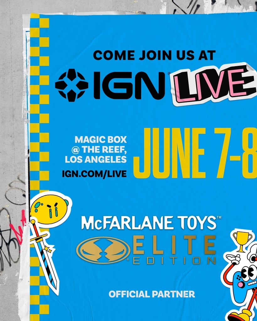 mcfarlanetoys's tweet image. We are excited to announce McFarlane Toys will be back at IGN LIVE this weekend! Brian Walters will be in-studio on June 8th with some awesome new ELITE EDITION reveals.

#McFarlaneToys #IGN #IGNLive #EliteEdition @IGN