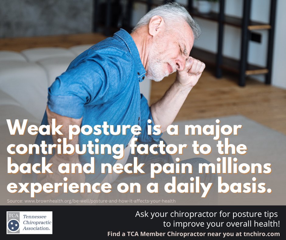 “An ounce of prevention is worth a pound of cure.” Good posture helps your body work efficiently, while slouching adds stress and strain. Talk to your chiropractor about your posture.  Your spine will thank you! #chiropractic1st #poweredbychiropractic