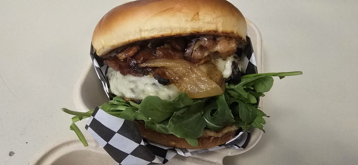 Bison burger for lunch