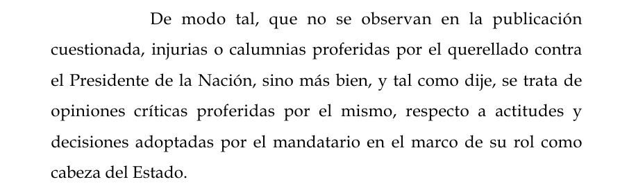 arilijalad's tweet photo. Desestimaron la denuncia penal que me hizo el presidente @JMilei 

Inexistencia de delito, no hay calumnias ni injurias y se trata de una crítica política amparada por la Constitución. 

Gracias a todos los que manifestaron su repudio y en especial a los más de 600 periodistas y artistas que pusieron su firma en la misma nota que motivó la denuncia penal del Presidente y que vuelvo a compartir acá: https://t.co/5zssQf0RjS

La libertad de expresión es un derecho colectivo. 
Milei quiere silencio sobre su crueldad planificada y busca imponerlo a través del miedo. No lo va a lograr.