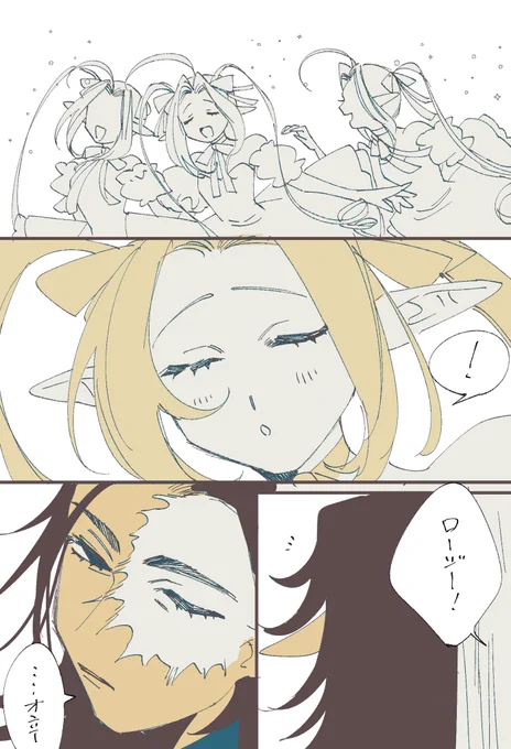 ブラックローズとオンシジウム
#OC 