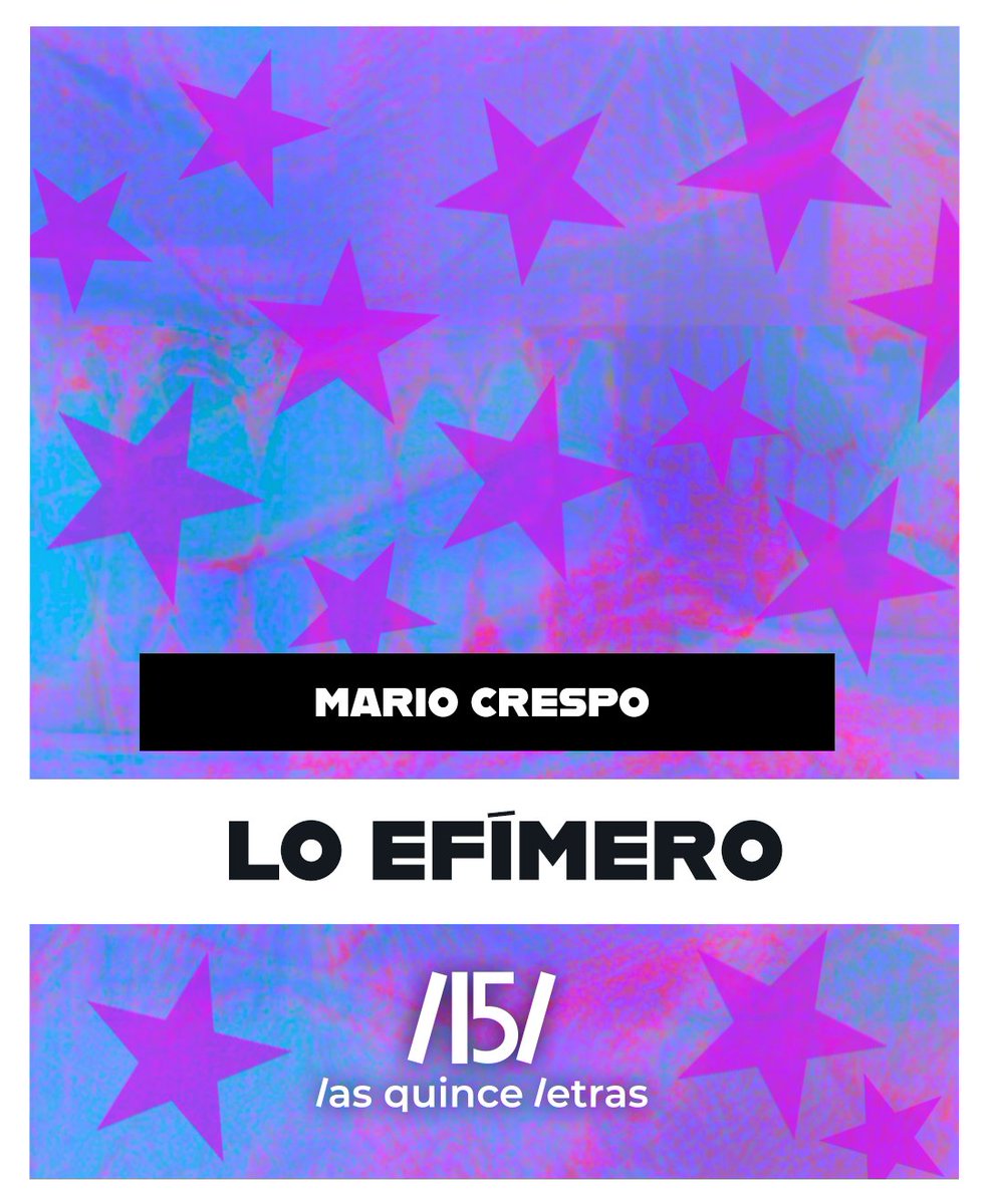 Sobre los nuevos y estupendos relatos de <a href="/Mario__Crespo/">Mario Crespo</a> en la editorial digital Las Quince Letras: thekankel.blogspot.com/2025/06/lo-efi…