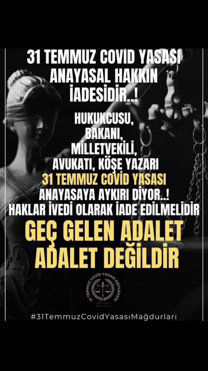 A.L.A.Z (@ludovico7696) on Twitter photo <a href="/alimahir/">Ali Mahir Başarır</a> HAKSIZLIK KARŞISINDA SUSAN DİLSİZ ŞEYTANDIR !
GÜMBÜR GÜMBÜR SES BEKLİYORUZ !
BU HUKUKSUZLUĞU UNUTTURMAYIN !
<a href="/alimahir/">Ali Mahir Başarır</a> <a href="/herkesicinCHP/">CHP 🇹🇷</a>
SİYASET DEĞİL , ADALET İSTİYORUZ !
#31TemmuzCovidYasasıMağdurları <a href="/alimahir/">Ali Mahir Başarır</a> HAKSIZLIK KARŞISINDA SUSAN DİLSİZ ŞEYTANDIR !
GÜMBÜR GÜMBÜR SES BEKLİYORUZ !
BU HUKUKSUZLUĞU UNUTTURMAYIN !
<a href="/alimahir/">Ali Mahir Başarır</a> <a href="/herkesicinCHP/">CHP 🇹🇷</a>
SİYASET DEĞİL , ADALET İSTİYORUZ !
#31TemmuzCovidYasasıMağdurları