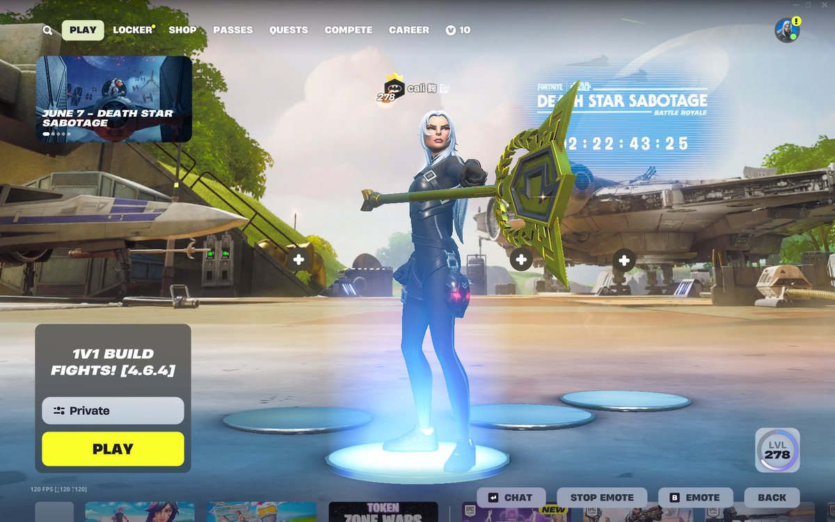 Who wants my three last FNCS Codes? 👀 

I will be giving the codes to people who:

• LIKE THIS TWEET❤️
• RETWEET ♻️
• FOLLOW <a href="/calikuru/">Cali</a> 

I'll DM the three lucky winners within 48 hours!