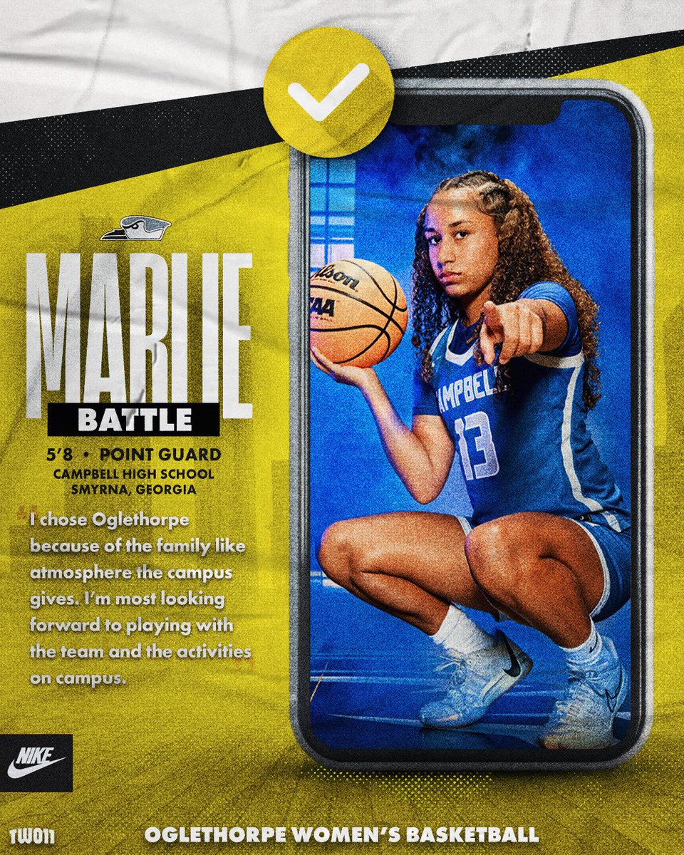 Oglethorpe Women's Basketball (@gopetrelswbb) on Twitter photo Welcome to the family! <a href="/Marlieb_lucky13/">🏀 Marlie Battle 🏀</a>
A 5’8 PG from Campbell High School.
#StayStormy Welcome to the family! <a href="/Marlieb_lucky13/">🏀 Marlie Battle 🏀</a>
A 5’8 PG from Campbell High School.
#StayStormy