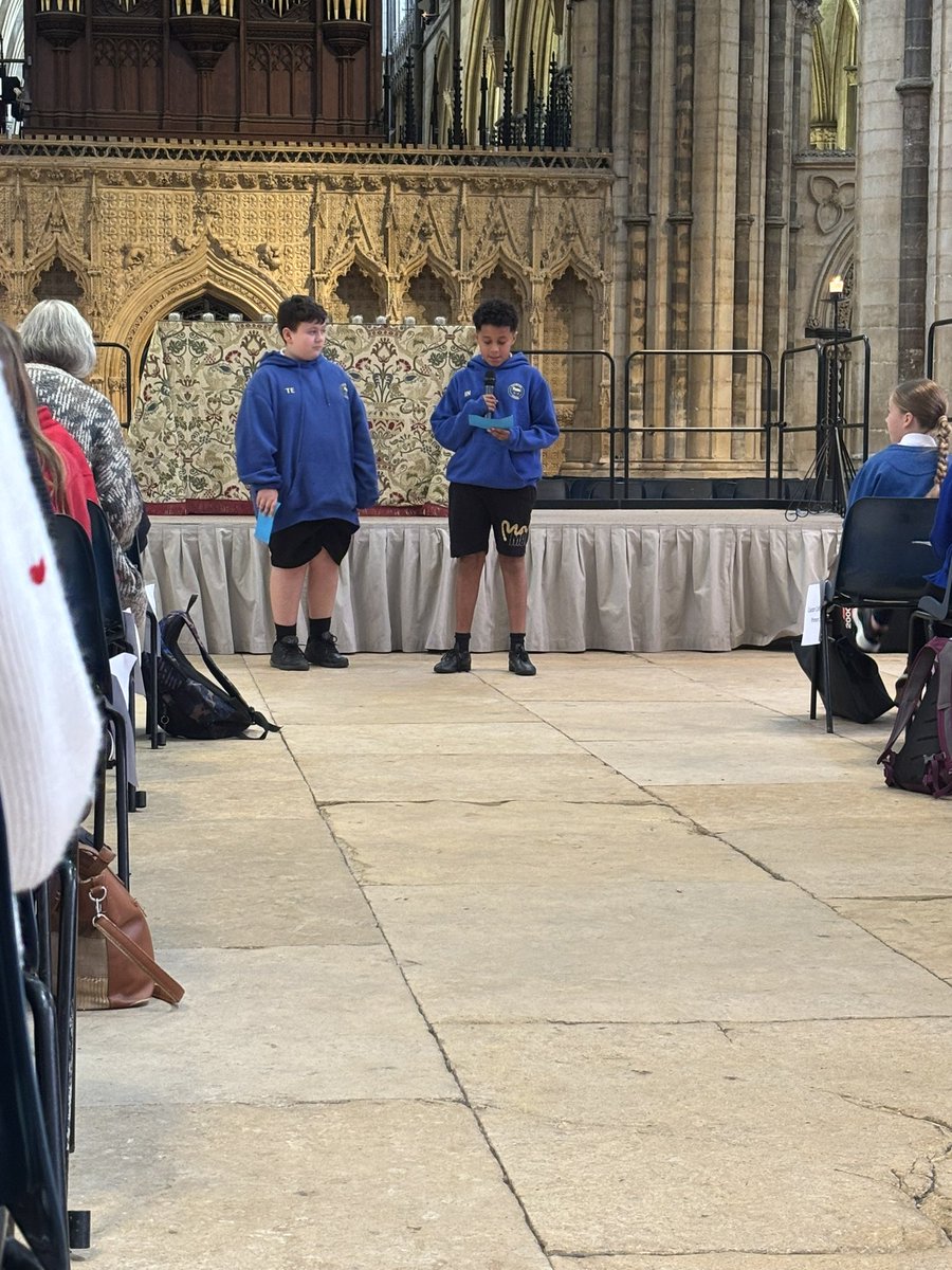 Fiskerton did us proud today at the Church Schools Festival! 

Two of our children opened the service with the Diocese of Lincoln banner. 

Then our two boys opened the first song with a reading during the service

Well done team Fiskerton 👏